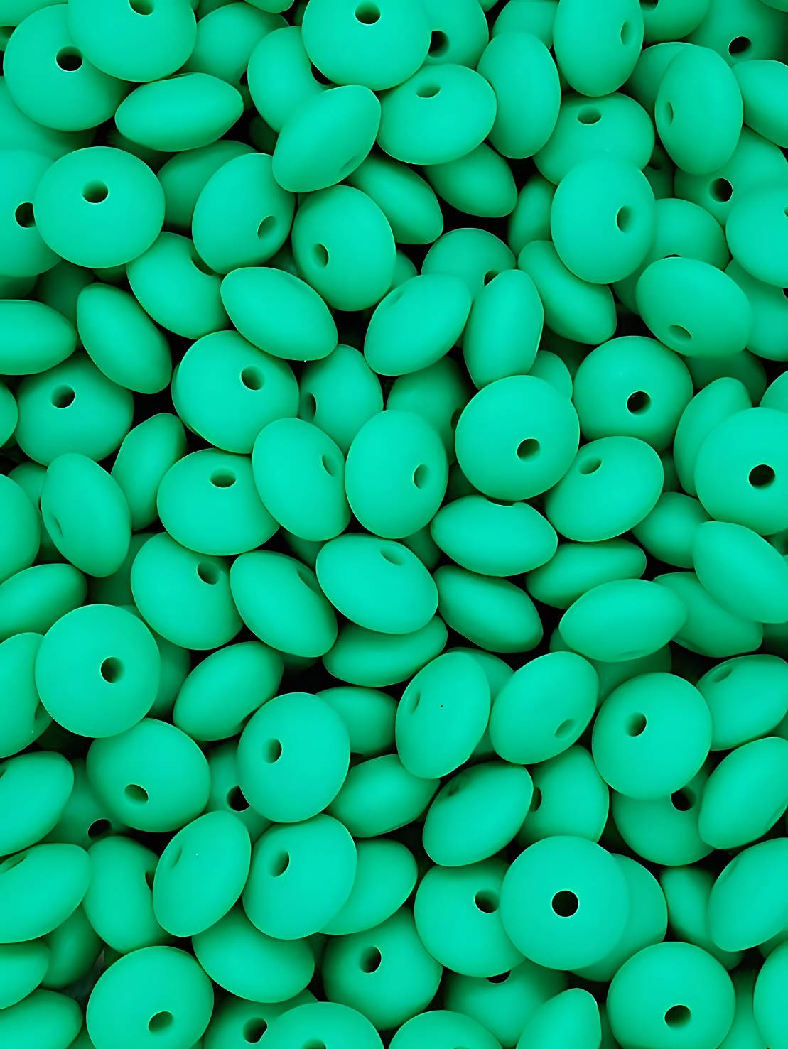 Forest Fern Silicone Lentil Beads