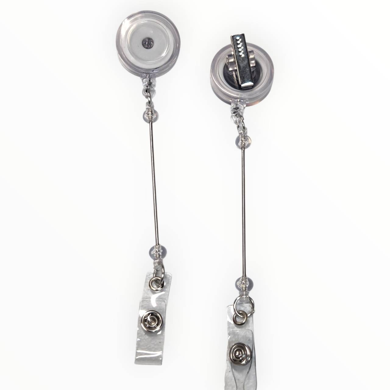 Clear Beadable Badge Reels