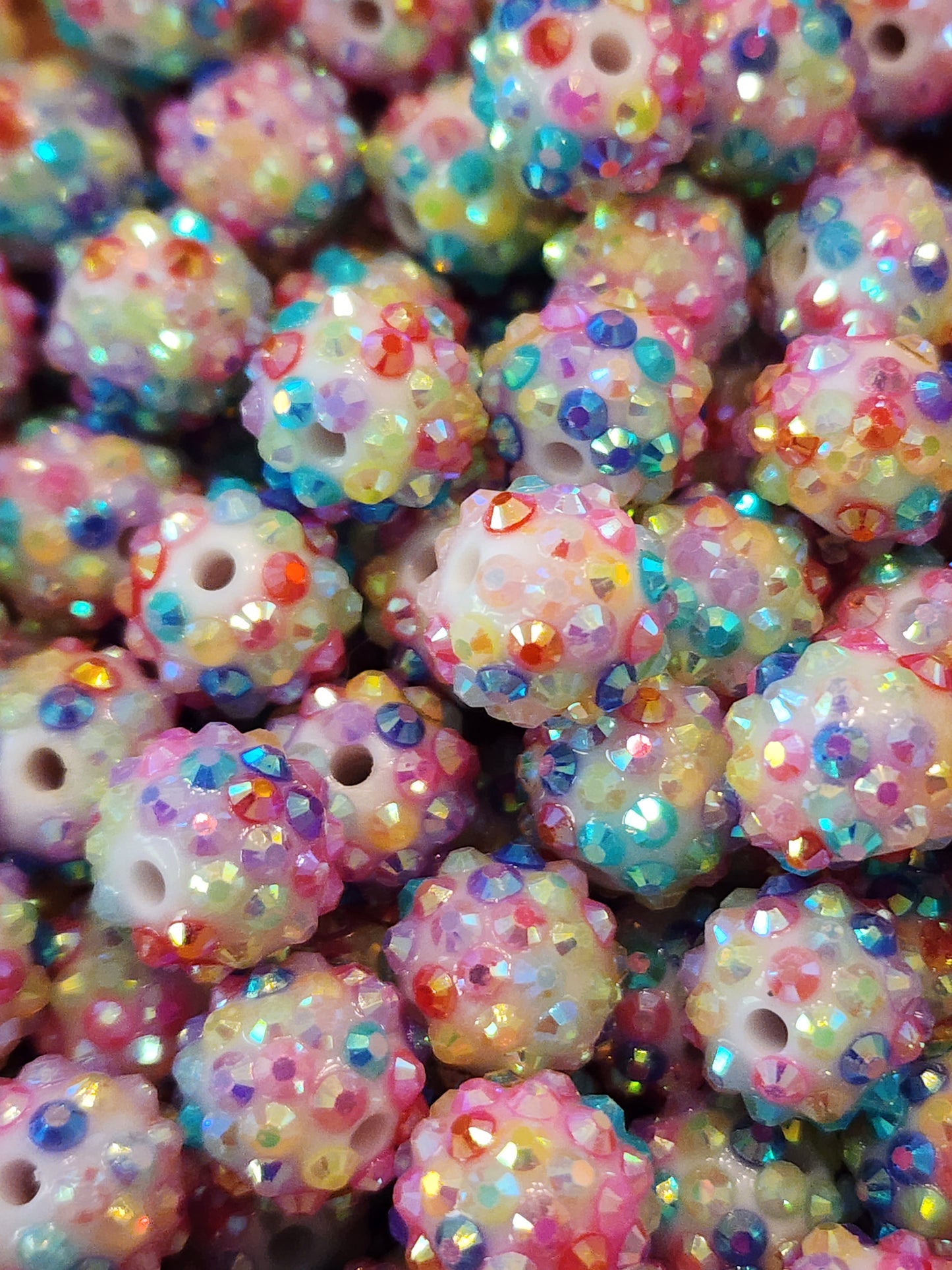 Unicorn Pop 14mm **Rhinestone** (Bubblegum Beads)