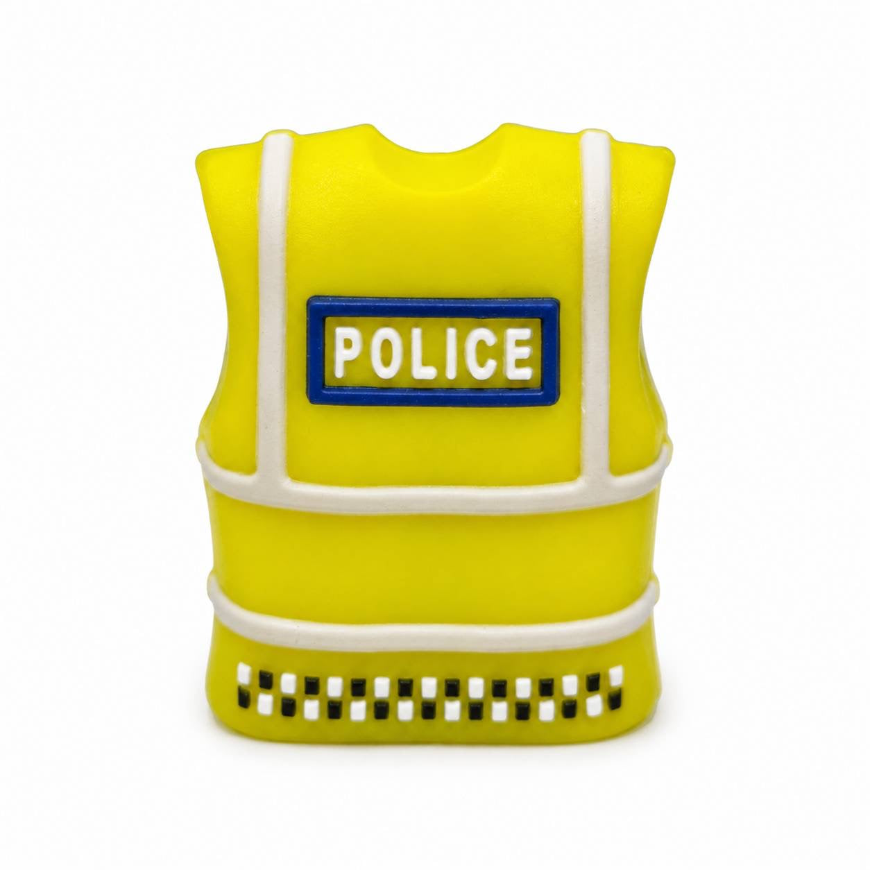 On Duty yellow high visibility police vest focal bead