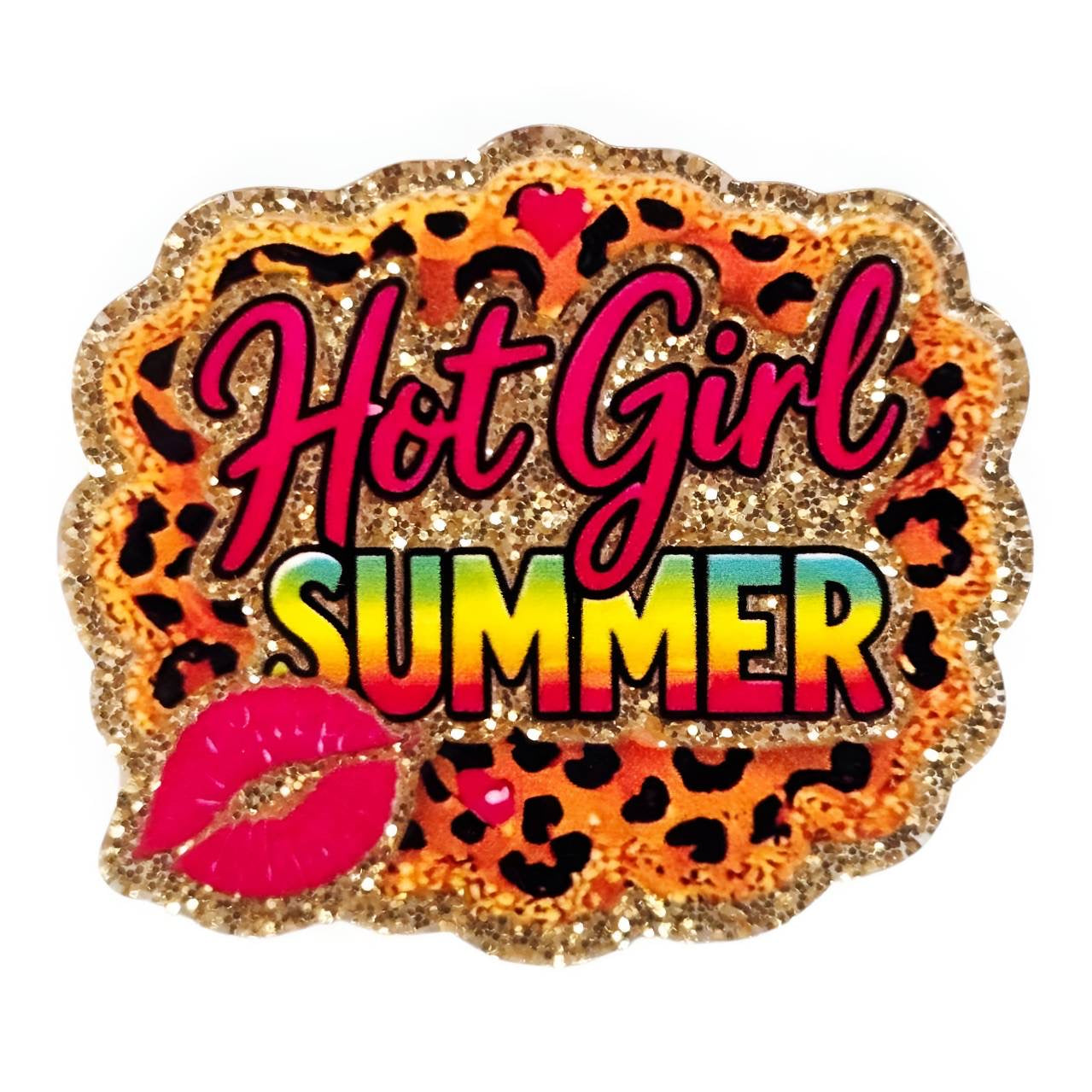 Hot Girl Summer~ Acrylic Flatbacks (Bailey's Beads Custom Design)