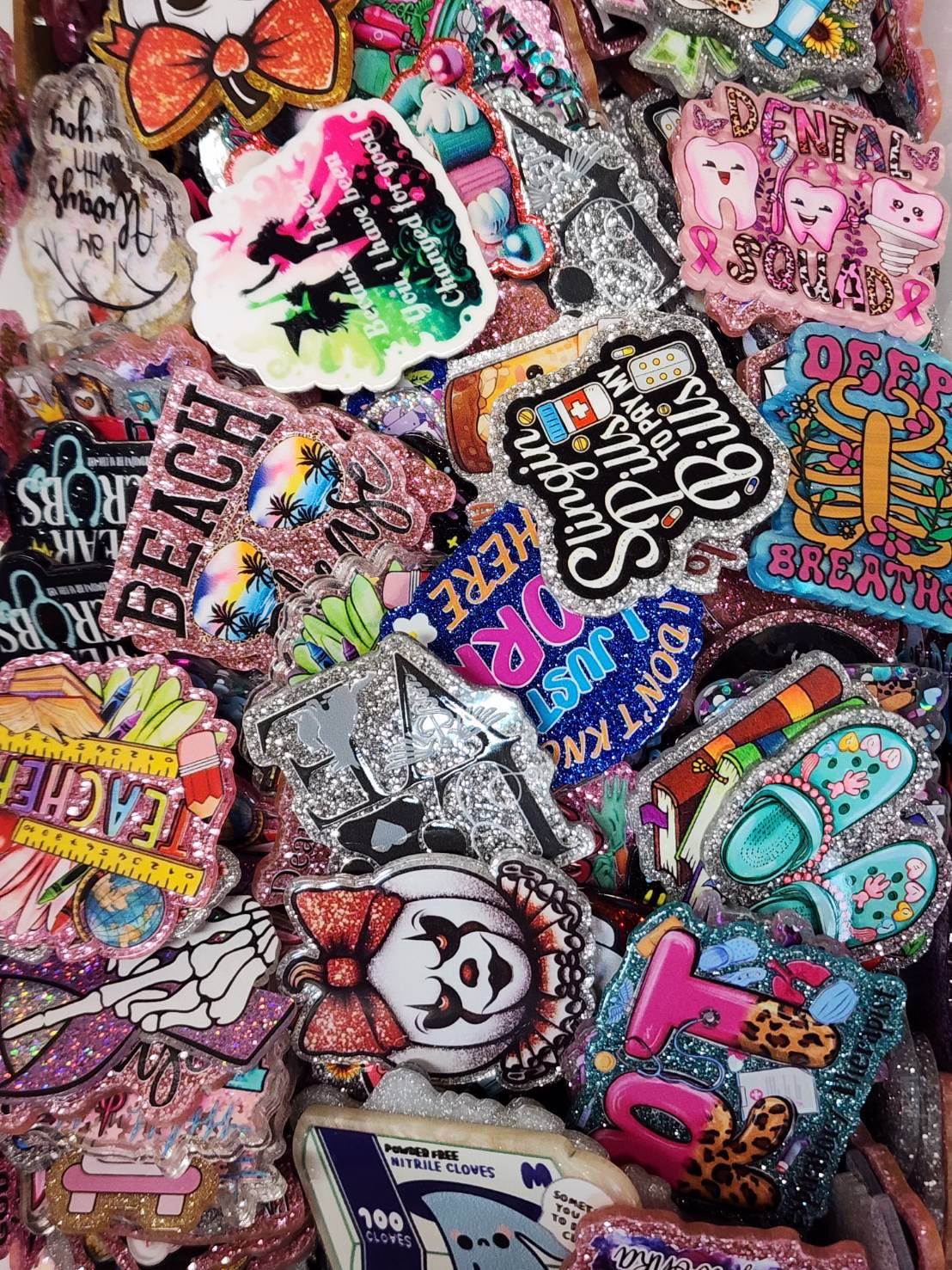 Acrylic Flatback Mixed Bags