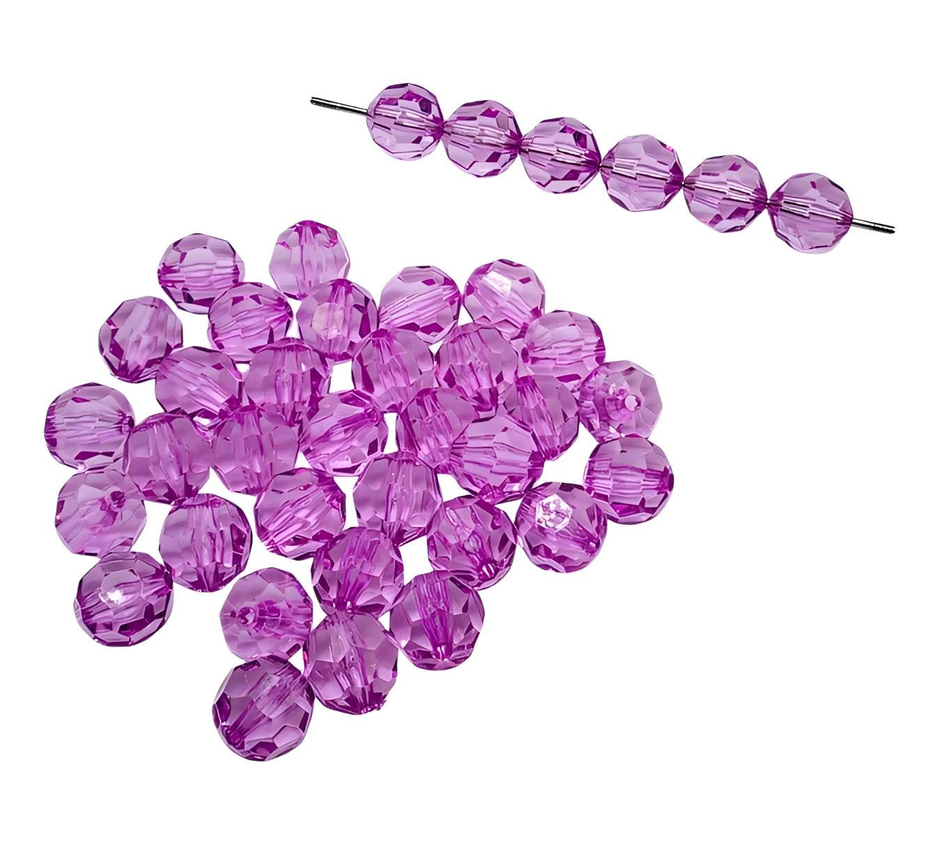 16mm Lavender Faceted Beads