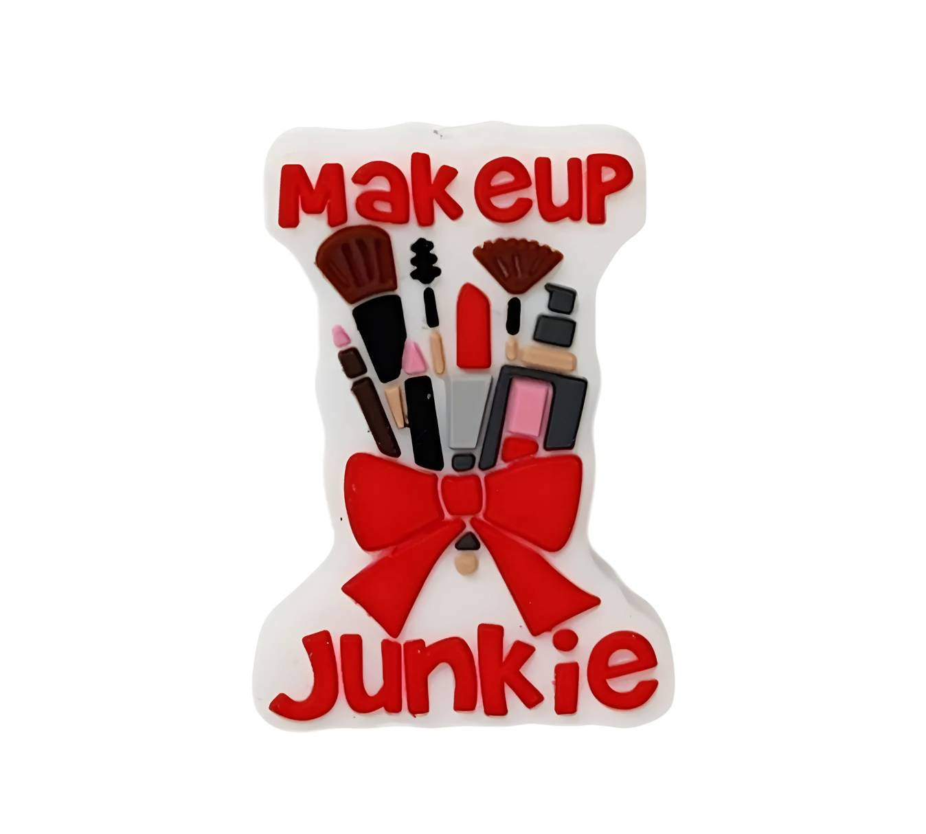 Makeup Junkie Silicone Focal Bead (Custom Design by Bailey's Beads)