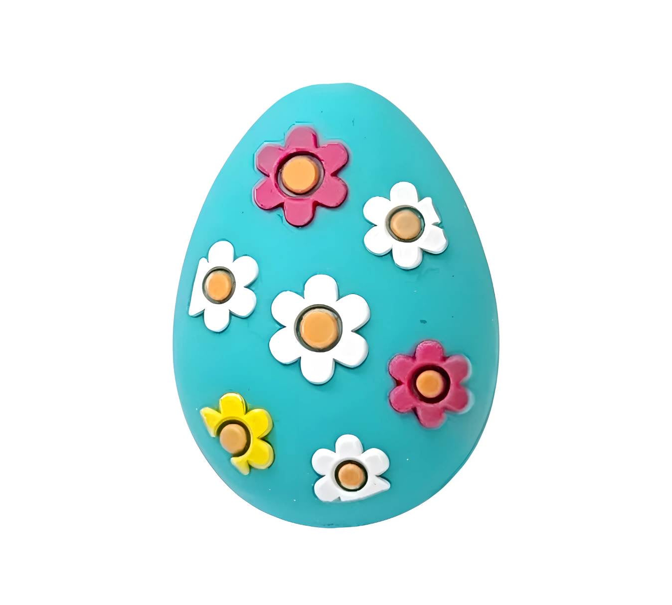 3D Teal Egg Focal Beads