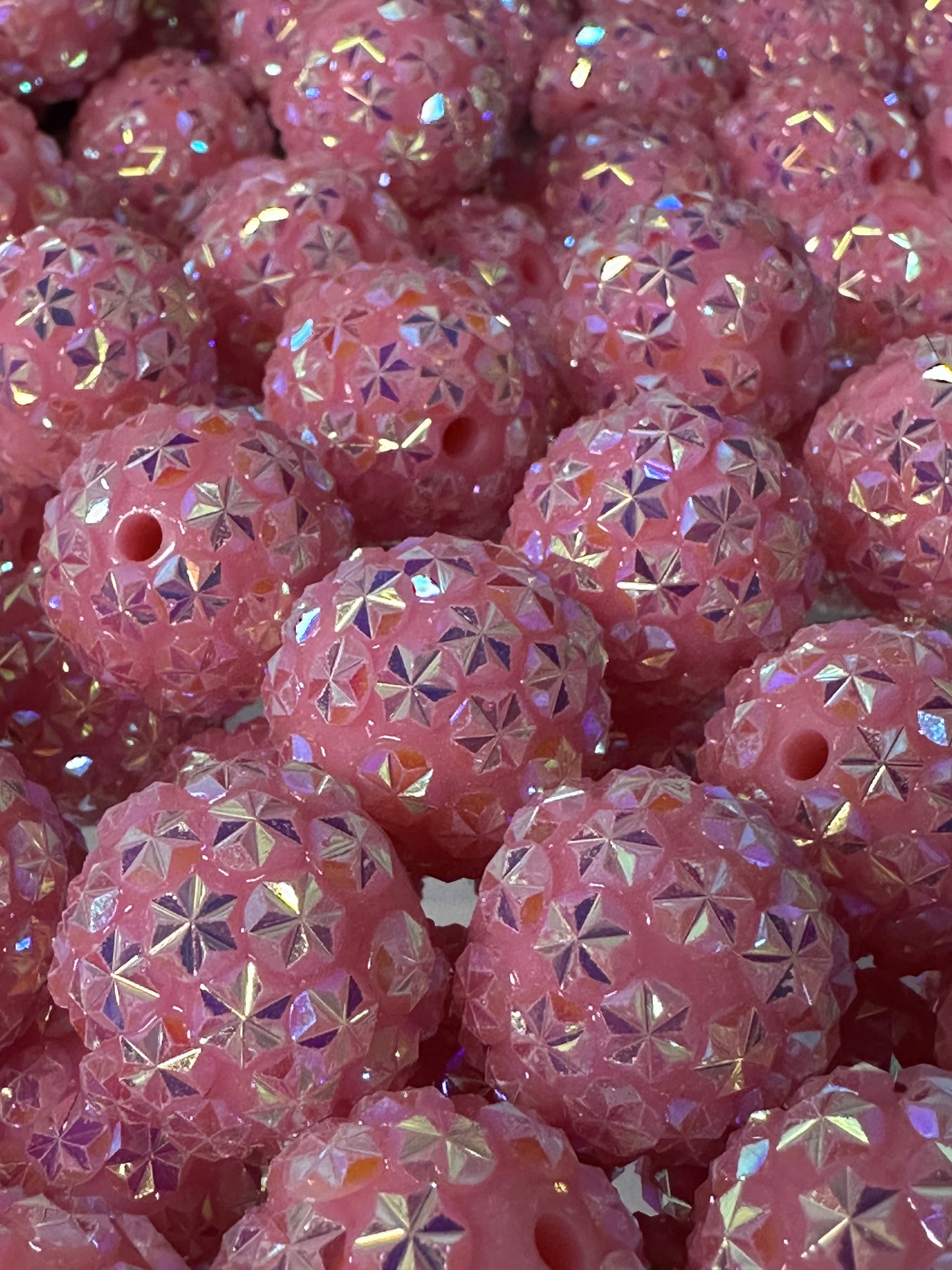 Starlight Pink 20mm **Rhinestone** (Bubblegum Beads)