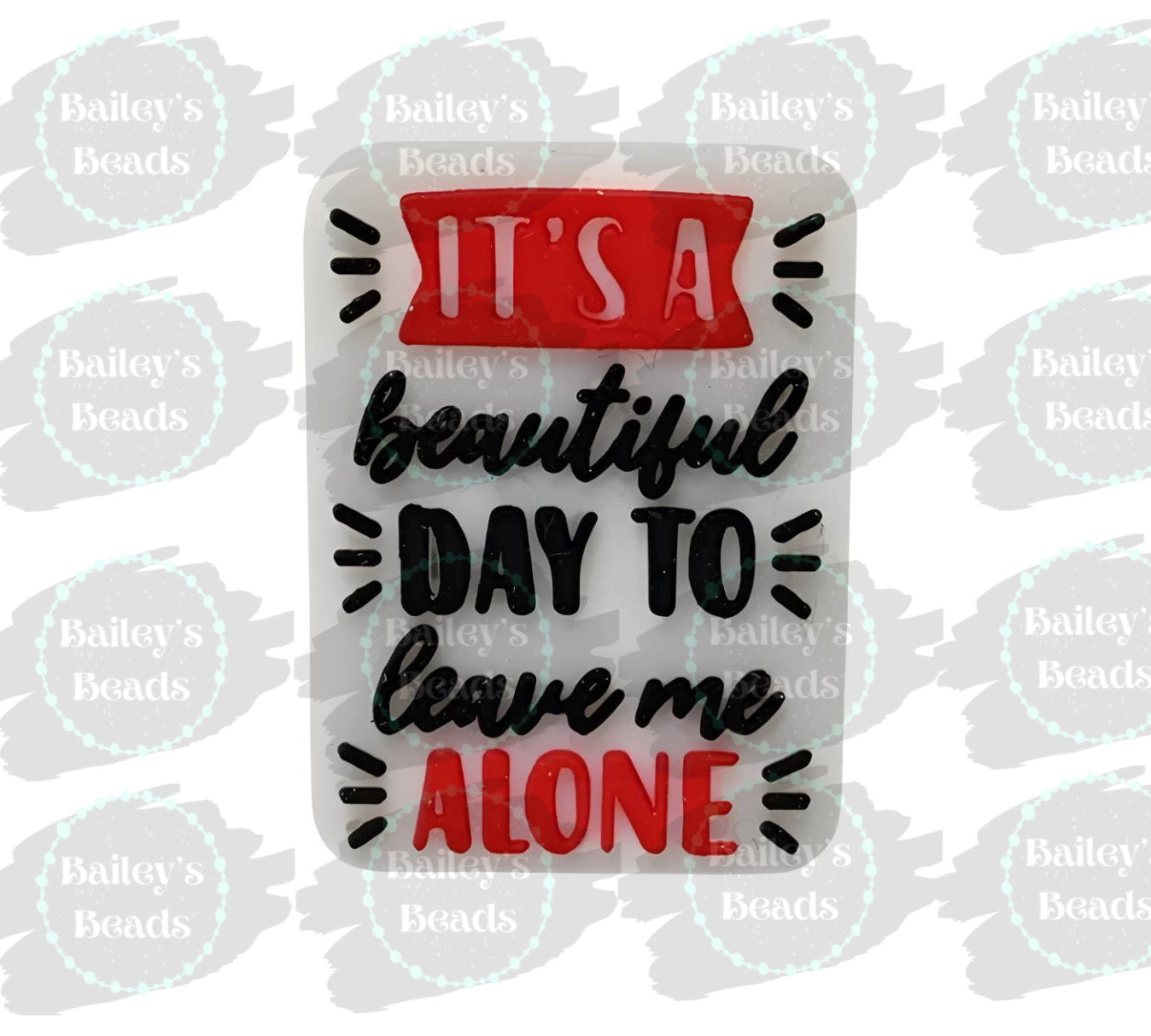 Leave me Alone Silicone Focal Beads (Bailey's Beads Exclusive)