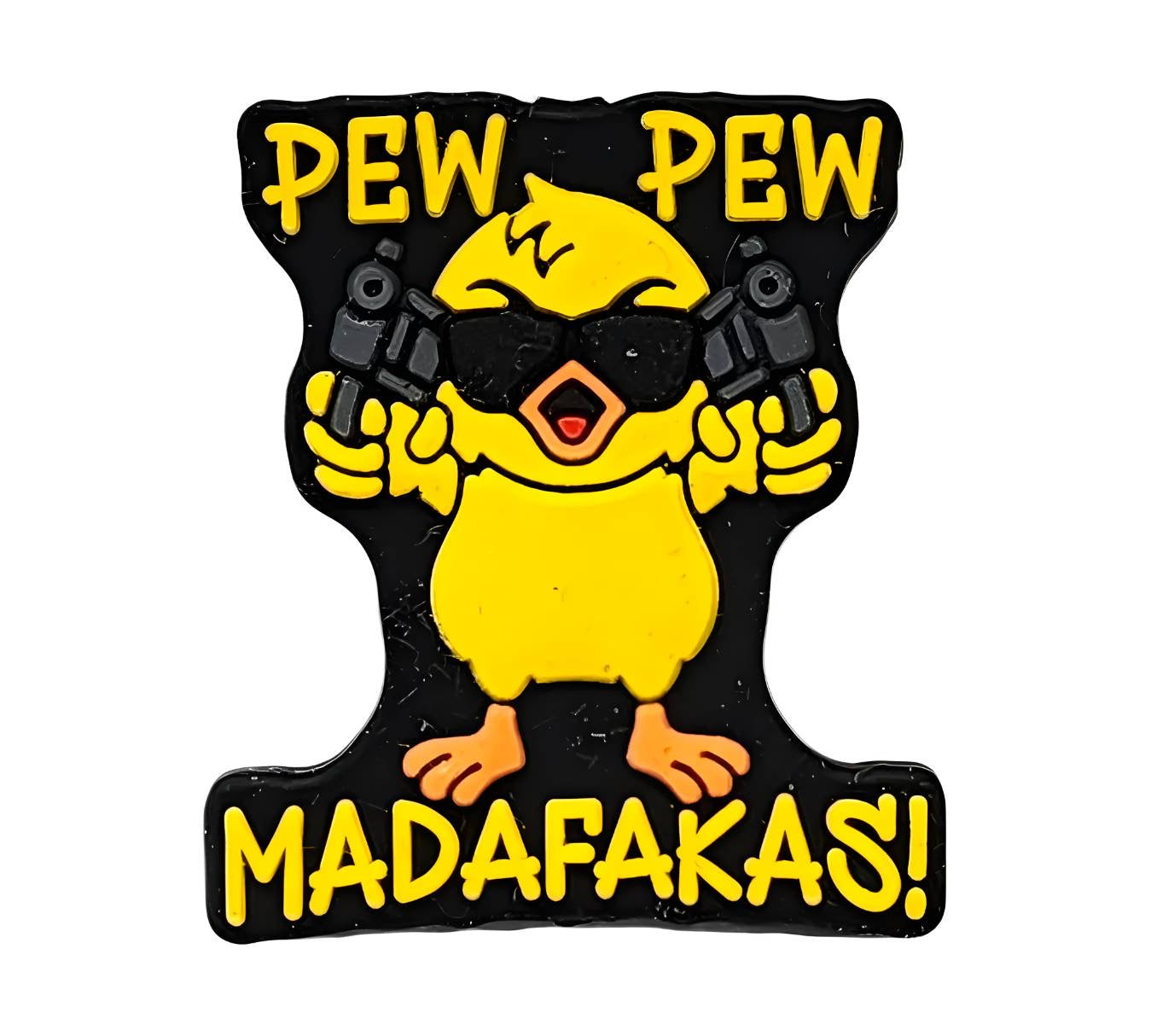 Pew Pew Silicone Focal Bead (Custom Design by Bailey's Beads)