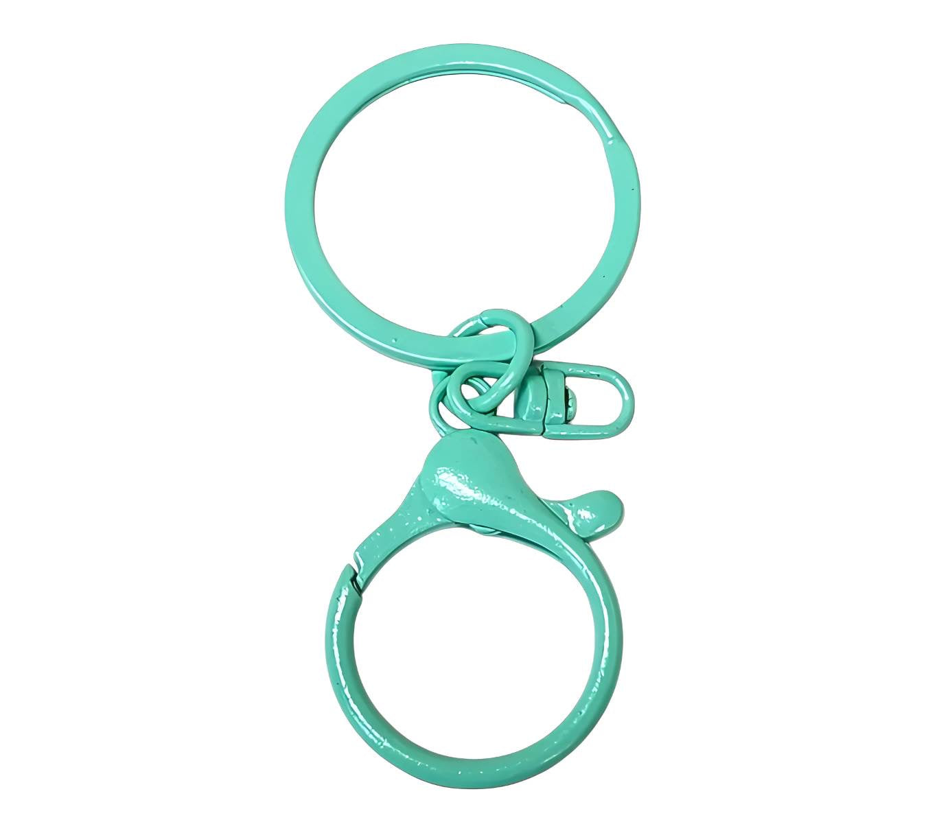 Teal Lobster Clasp Key Ring