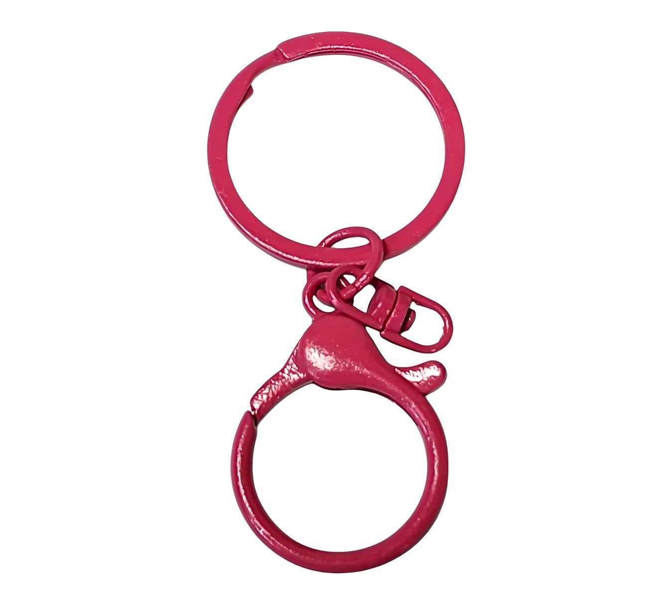 Magenta Lobster Clasp Key Ring