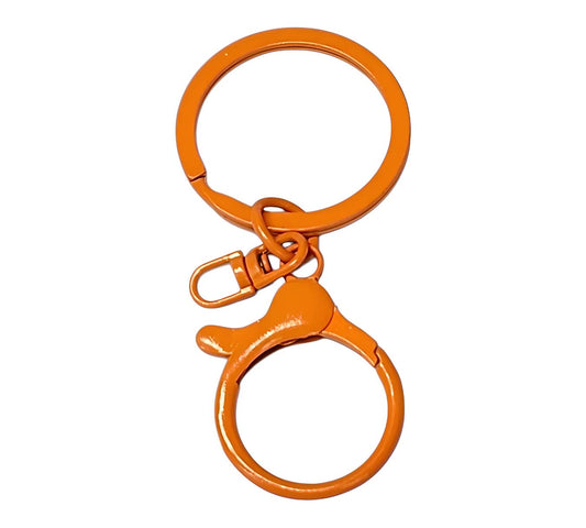 Orange Lobster Clasp Key Ring