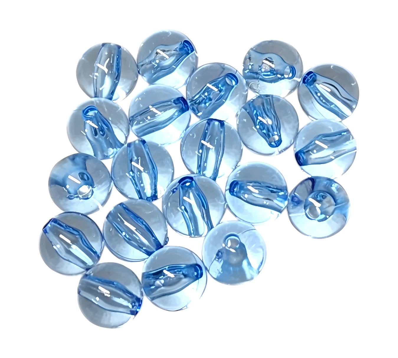 Blue Transparent *12mm* (Bubblegum Beads)
