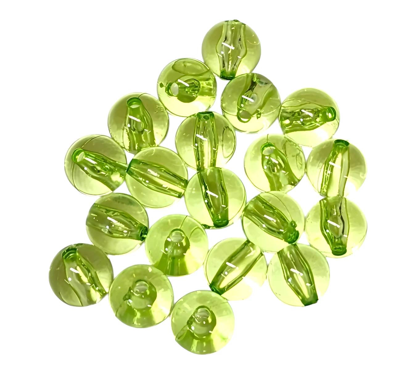 Lime Transparent *12mm* (Bubblegum Beads)
