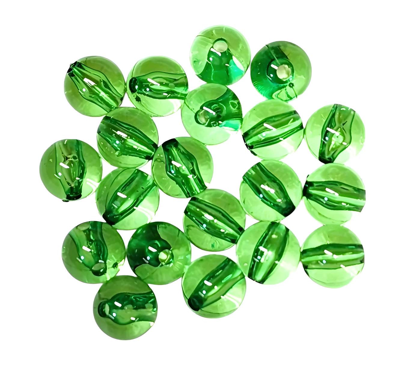 Green Transparent *12mm* (Bubblegum Beads)