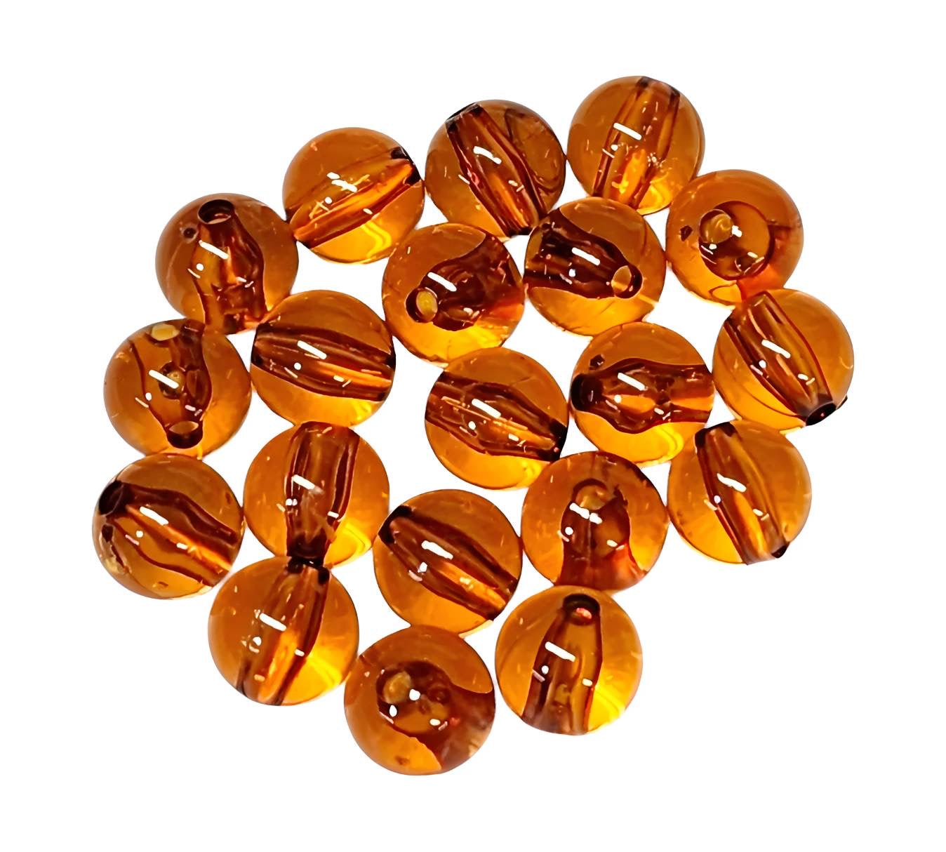 Brown Transparent *12mm* (Bubblegum Beads)