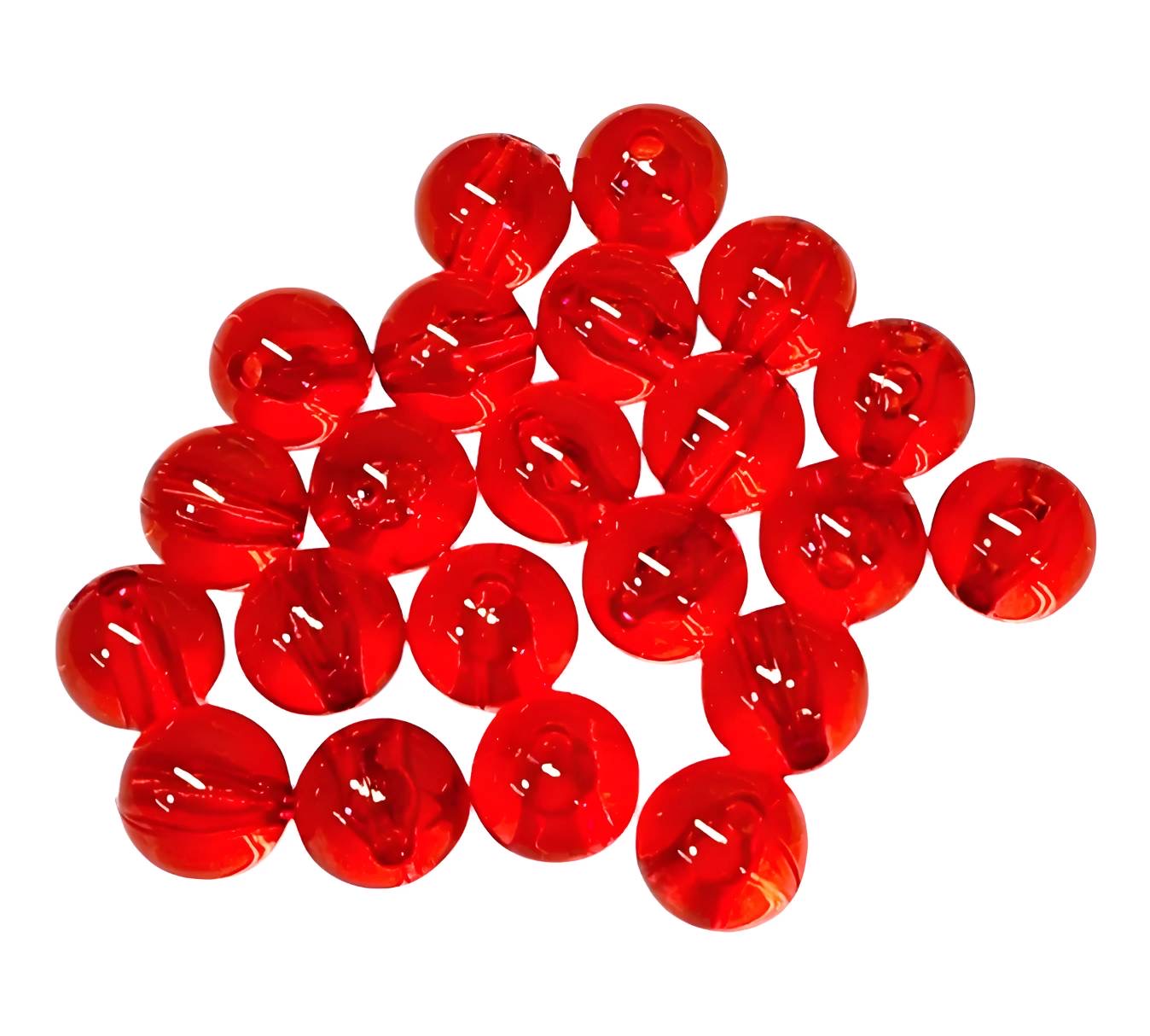 Red Transparent *12mm* (Bubblegum Beads)