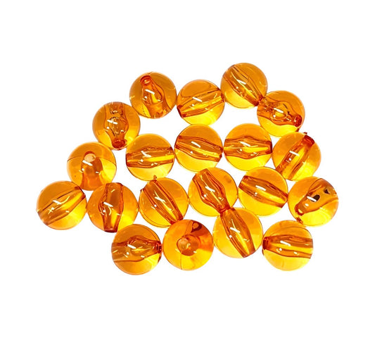Orange Transparent *12mm* (Bubblegum Beads)