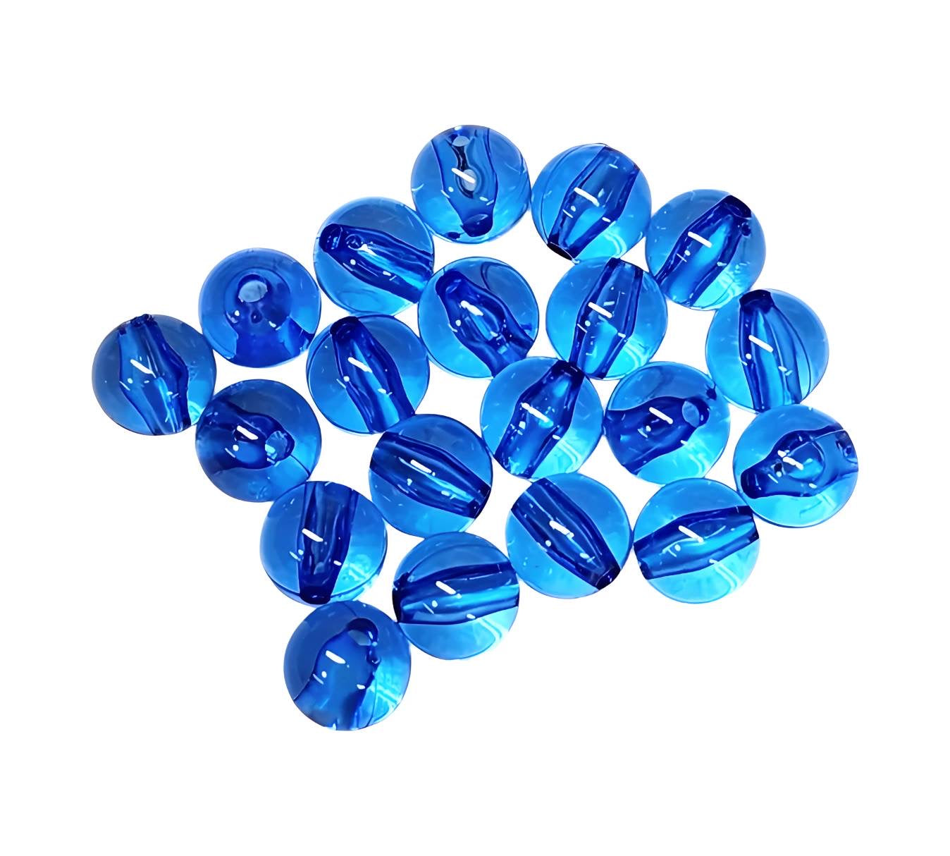 Navy Transparent *12mm* (Bubblegum Beads)