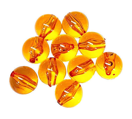 Orange Transparent *16mm* (Bubblegum Beads)