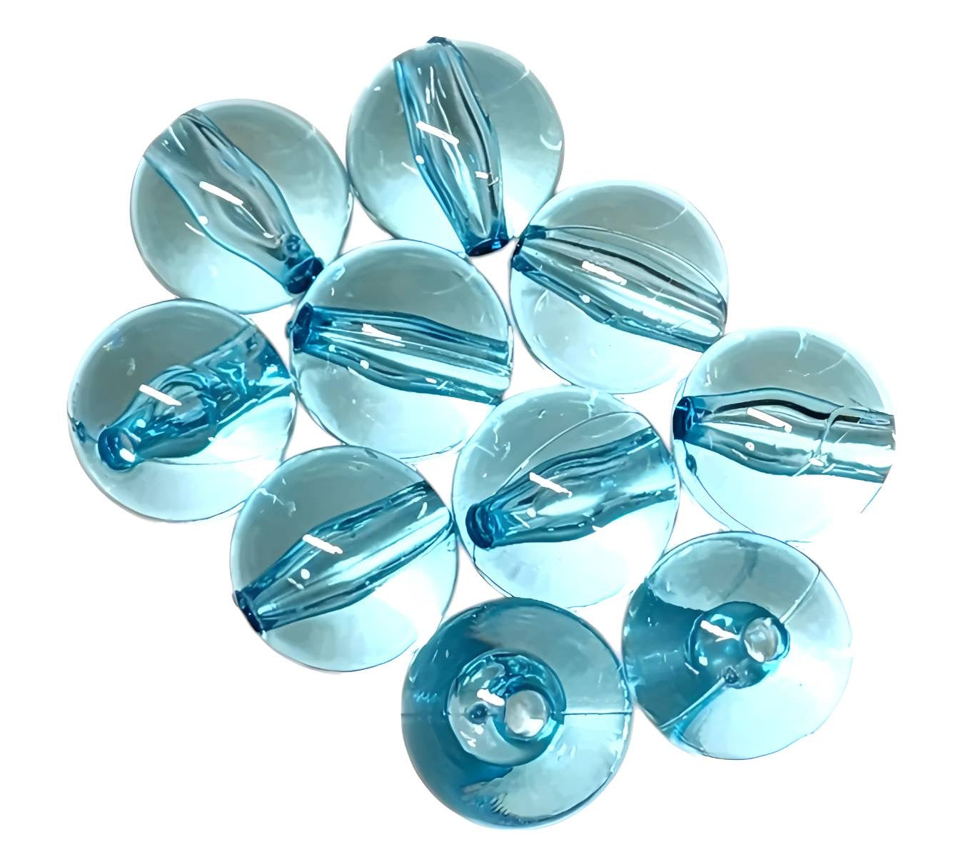 Aqua Transparent *16mm* (Bubblegum Beads)