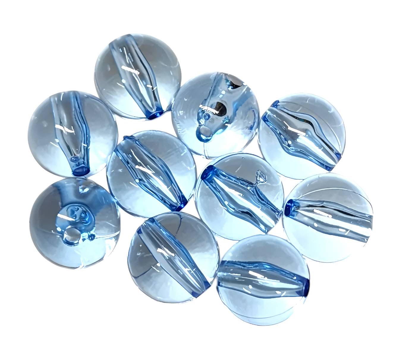 Blue Transparent *16mm* (Bubblegum Beads)
