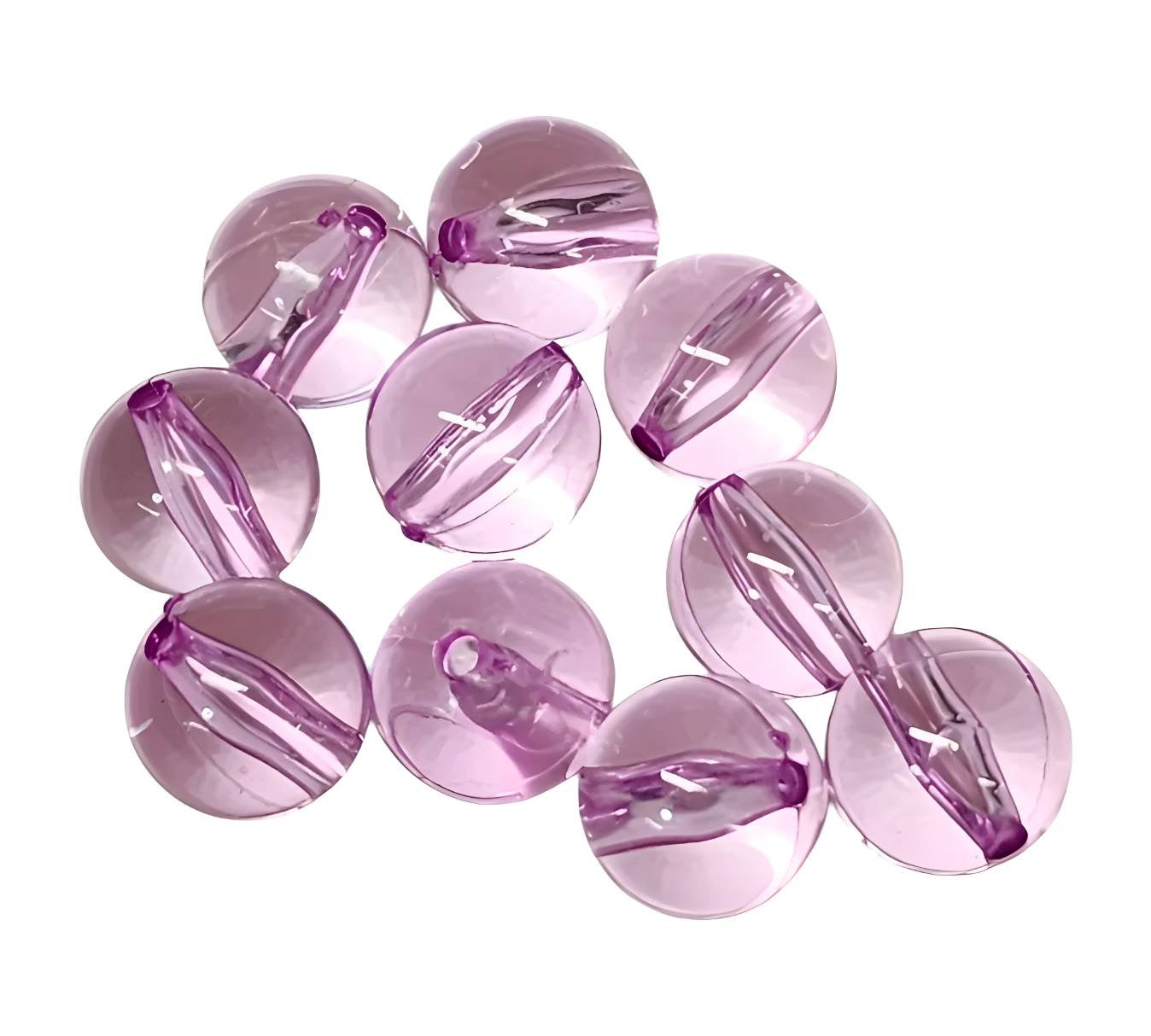 Lavender Transparent *16mm* (Bubblegum Beads)