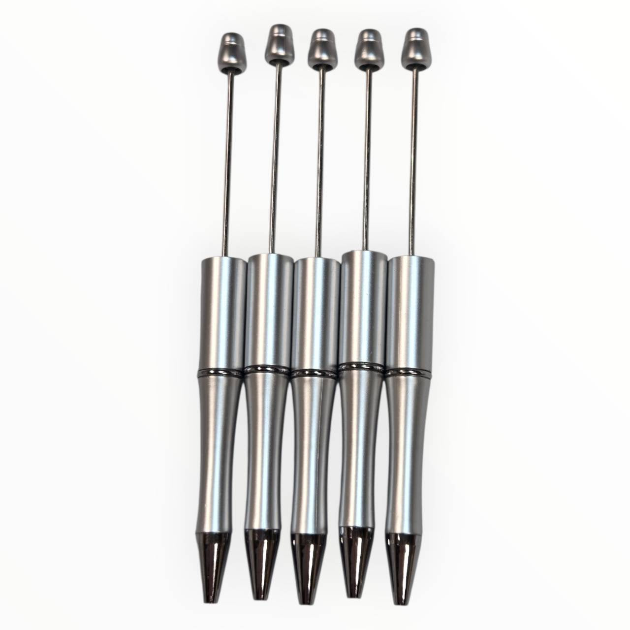 Silver Beadable Pens (5 Pack)