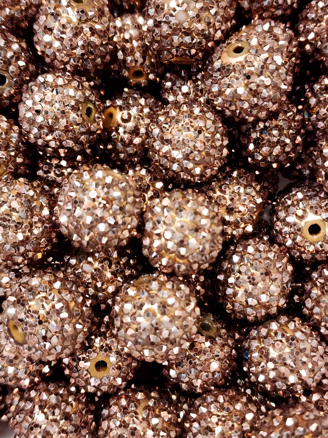 Cooper 20mm **Rhinestone** (Bubblegum Beads)