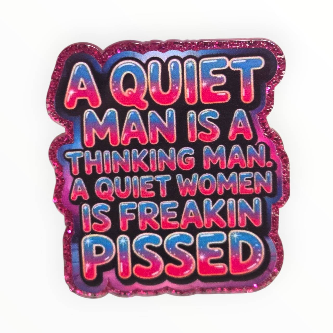 A Quiet Man~ Acrylic Flatbacks (Exclusive Bailey's Beads Design)