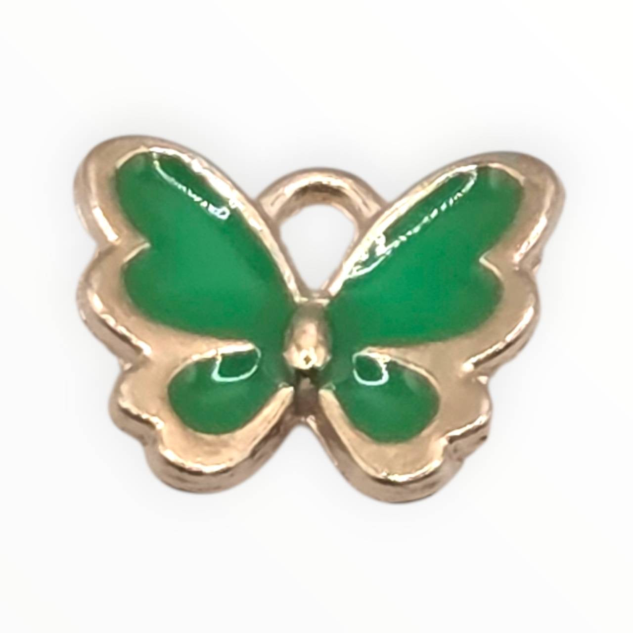Green butterfly Charms