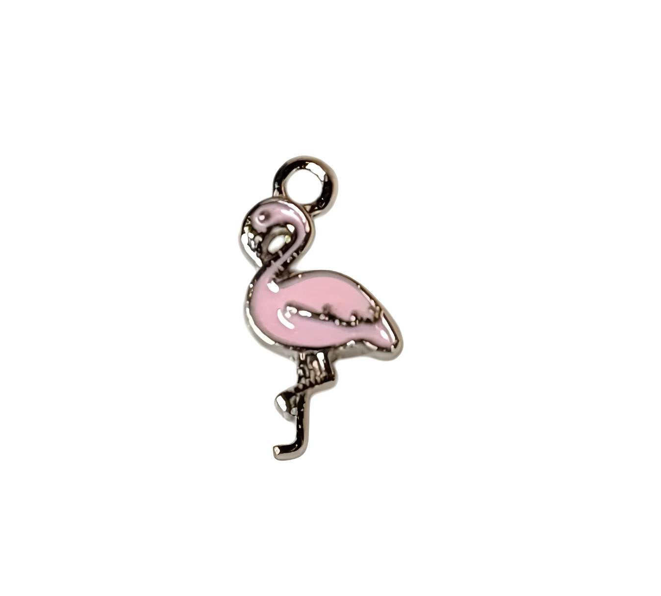 Flamingo Silver Plated Charms