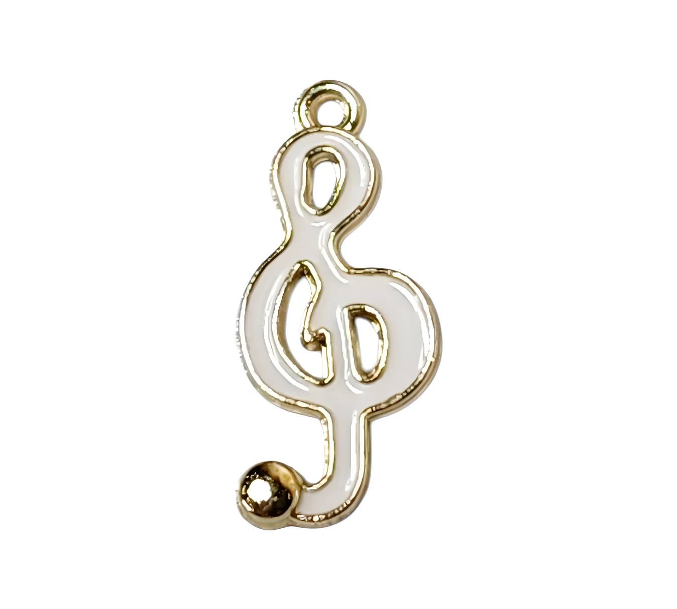 Treble Clef Gold Plated Charms