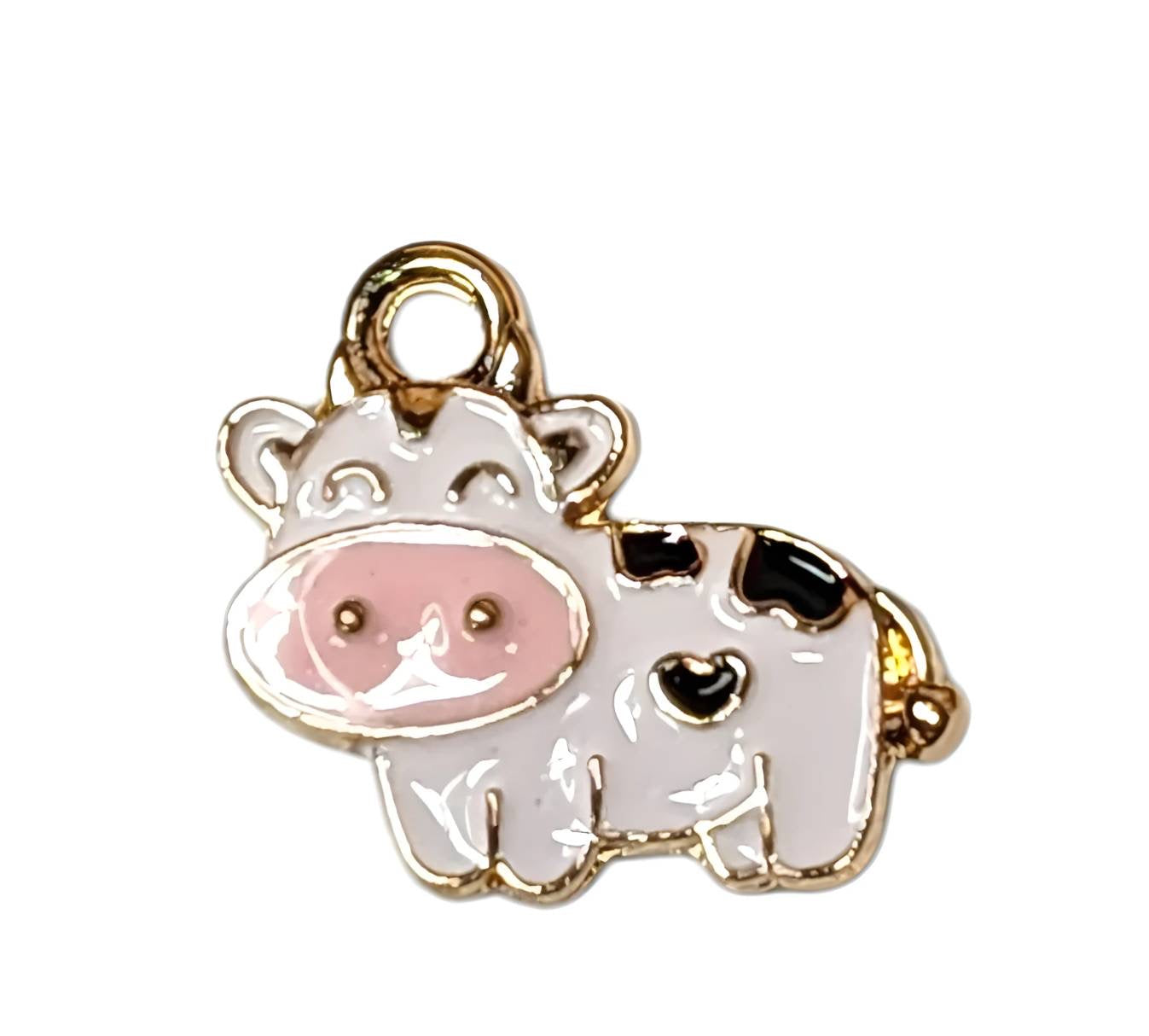 Cow Gold Plated Charms