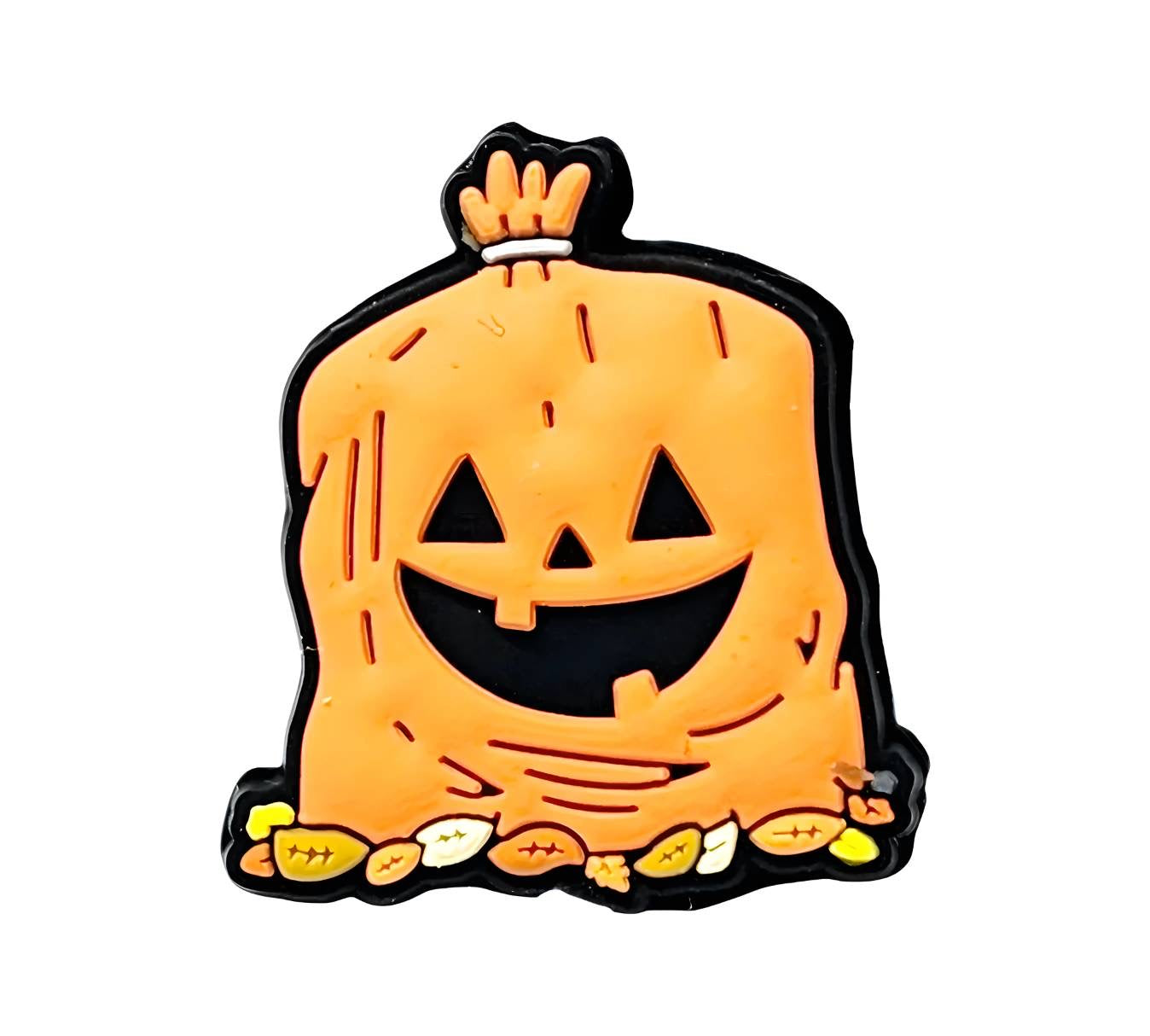 Pumpkin Bag Silicone Focal Bead (Custom Design by Bailey's Beads)