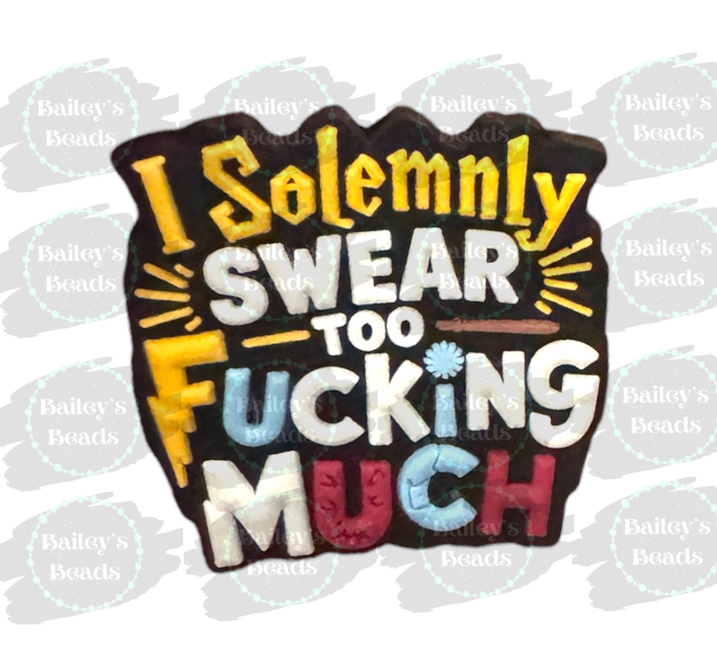 I Solemnly Swear Silicone Focal Beads (Bailey's Beads Exclusive)