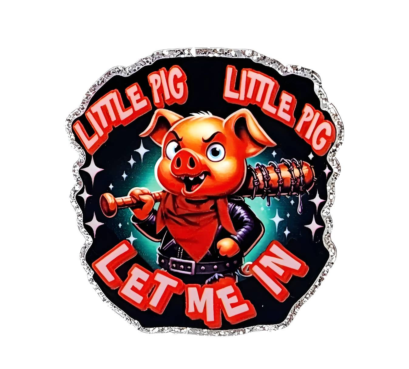 Little Pig ~ Acrylic Flatbacks (Exclusive Bailey's Beads Design)