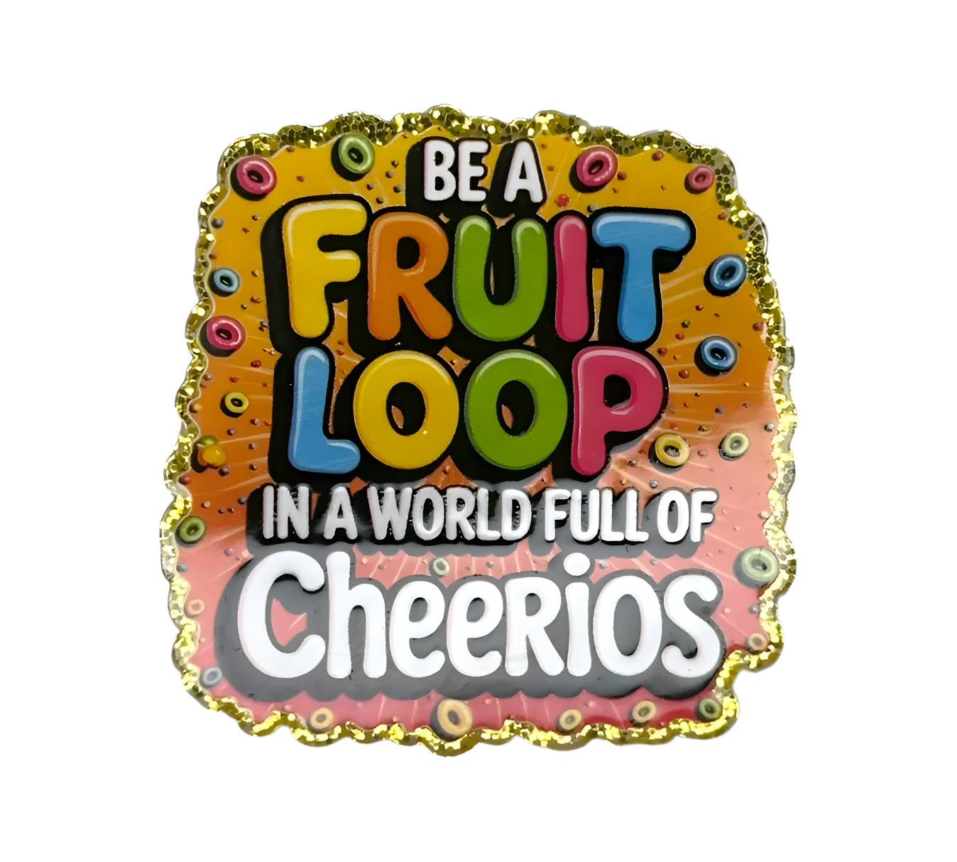 Fruit Loop ~ Acrylic Flatbacks (Exclusive Bailey's Beads Design)