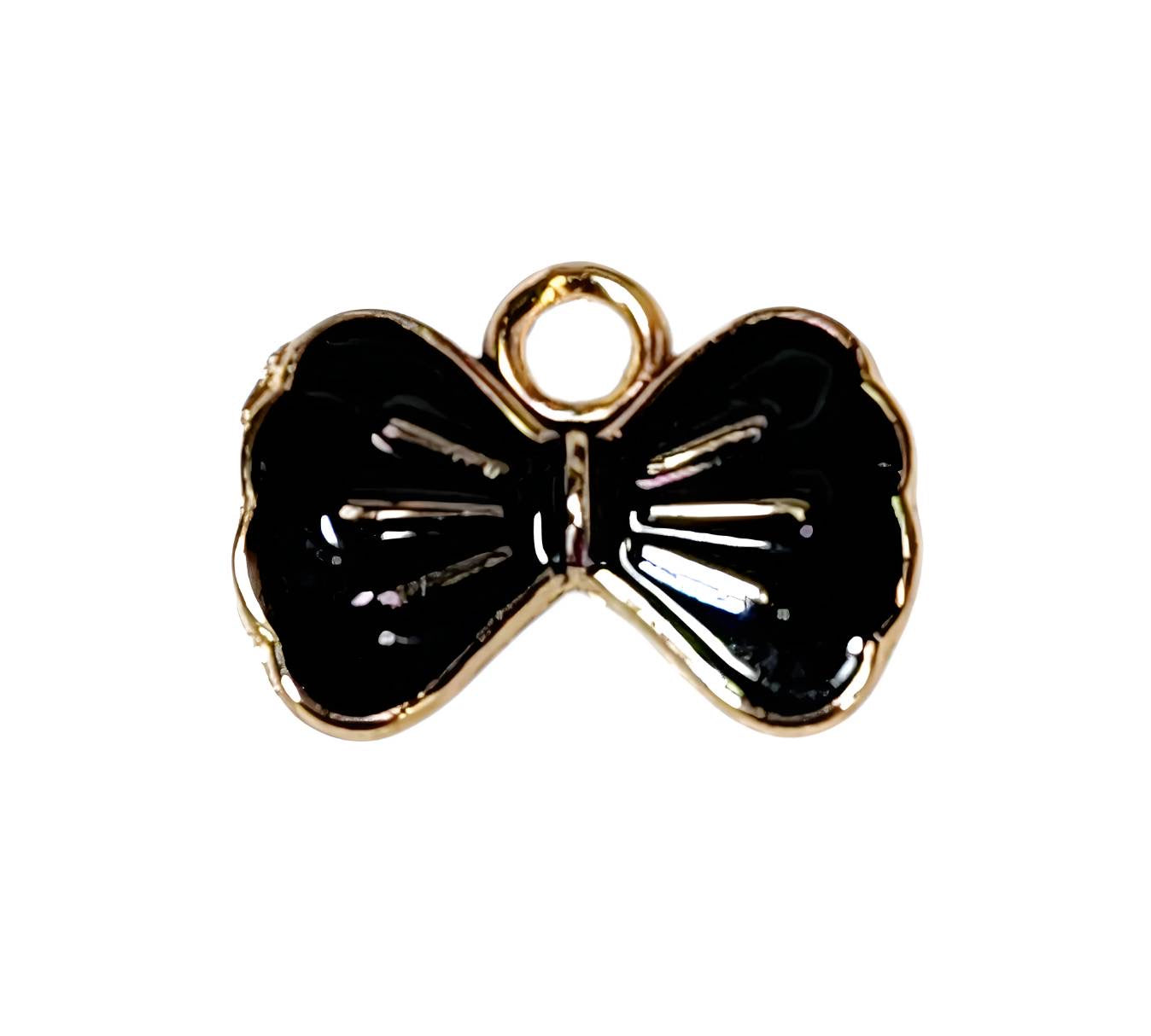Midnight Bow Gold Plated Charms