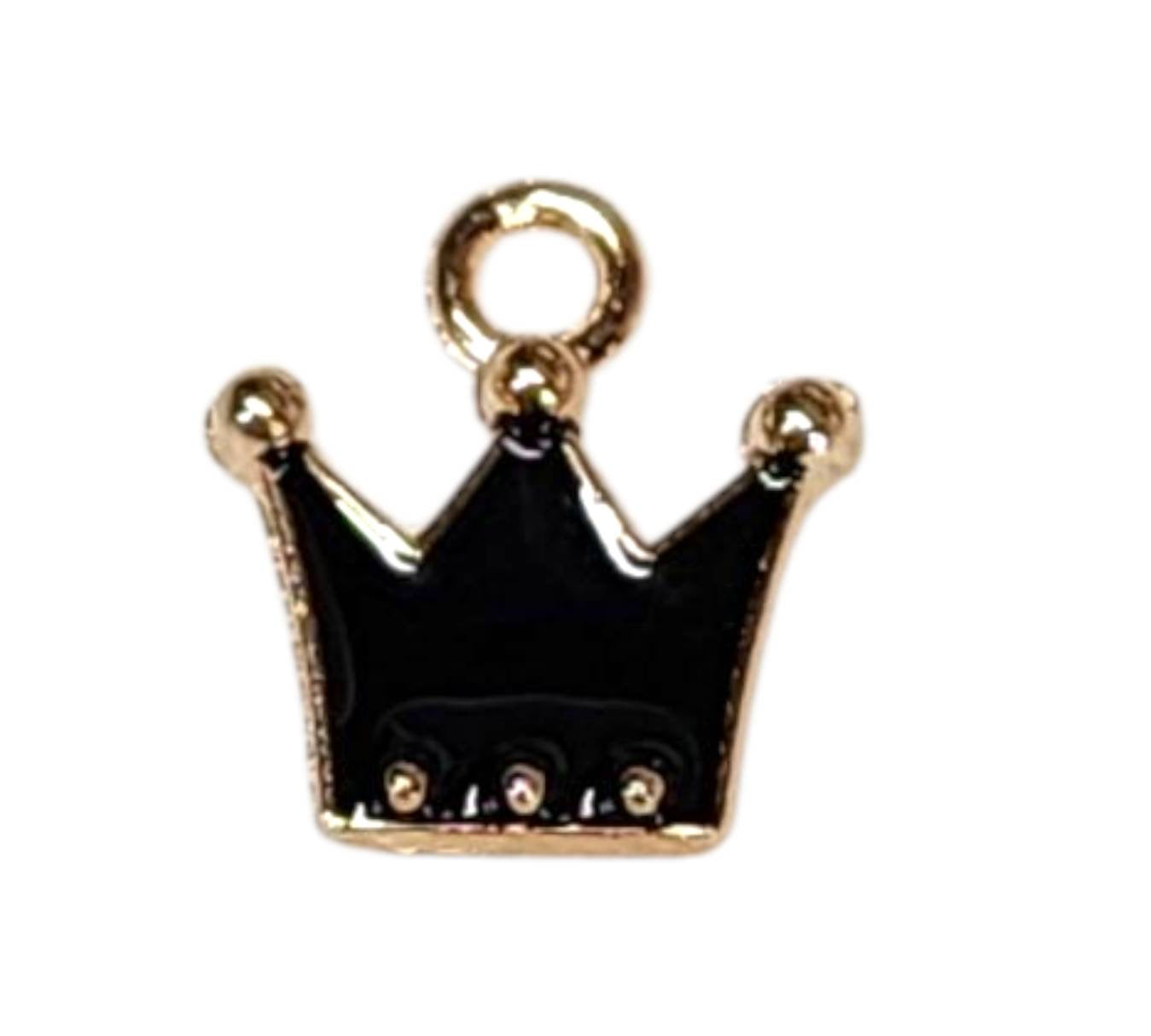 Black Crown Charm