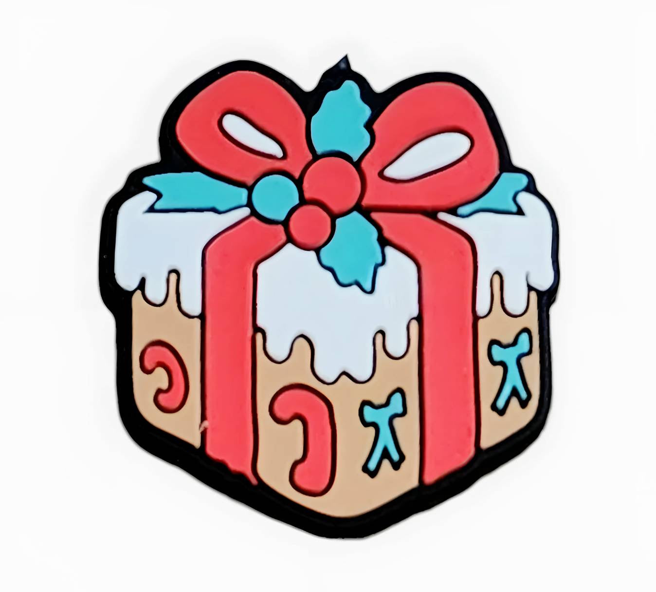 Wrapped in Red Silicone Focal Bead (Custom Design by Bailey's Beads)