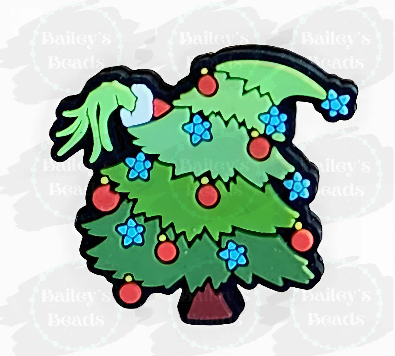 Grinchmas Tree Silicone Focal Beads (Bailey’s Beads Exclusive)