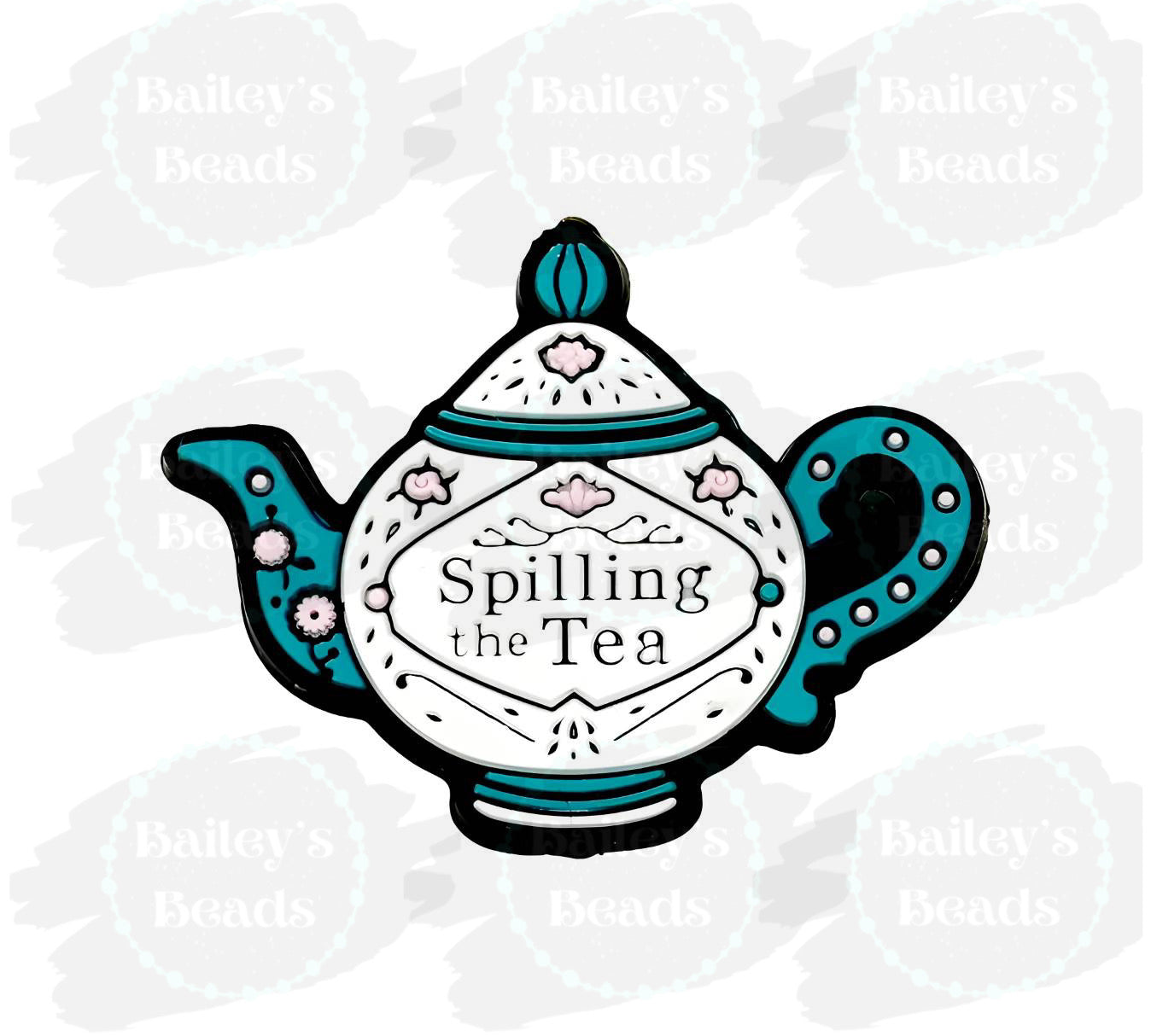 Spilling the Tea Silicone Focal Beads (Bailey’s Beads Exclusive)