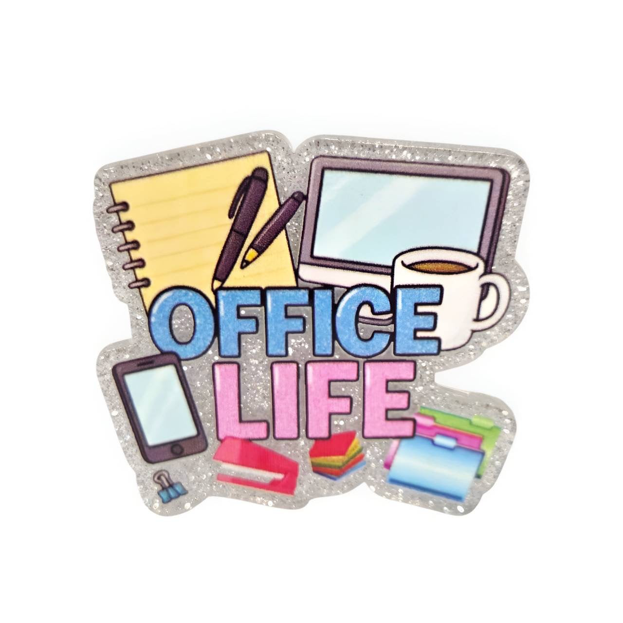 Office Life~ Acrylic Flatbacks (Exclusive Bailey's Beads Design)