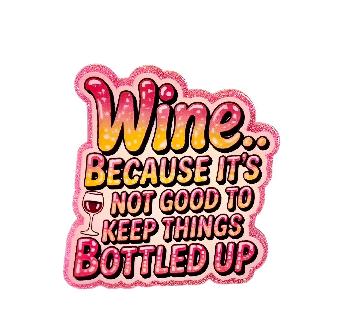 Bottled Up ~ Acrylic Flatbacks (Exclusive Bailey's Beads Design)