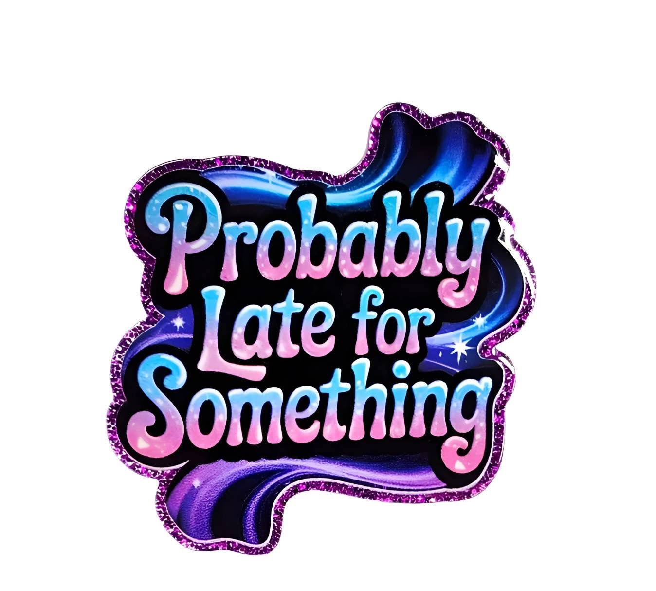 Late for Something ~ Acrylic Flatbacks (Exclusive Bailey's Beads Design)