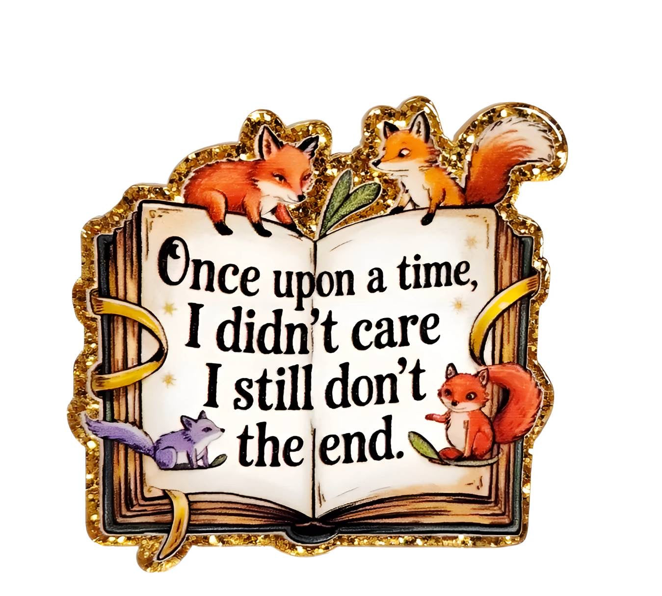 The End ~ Acrylic Flatbacks (Exclusive Bailey's Beads Design)