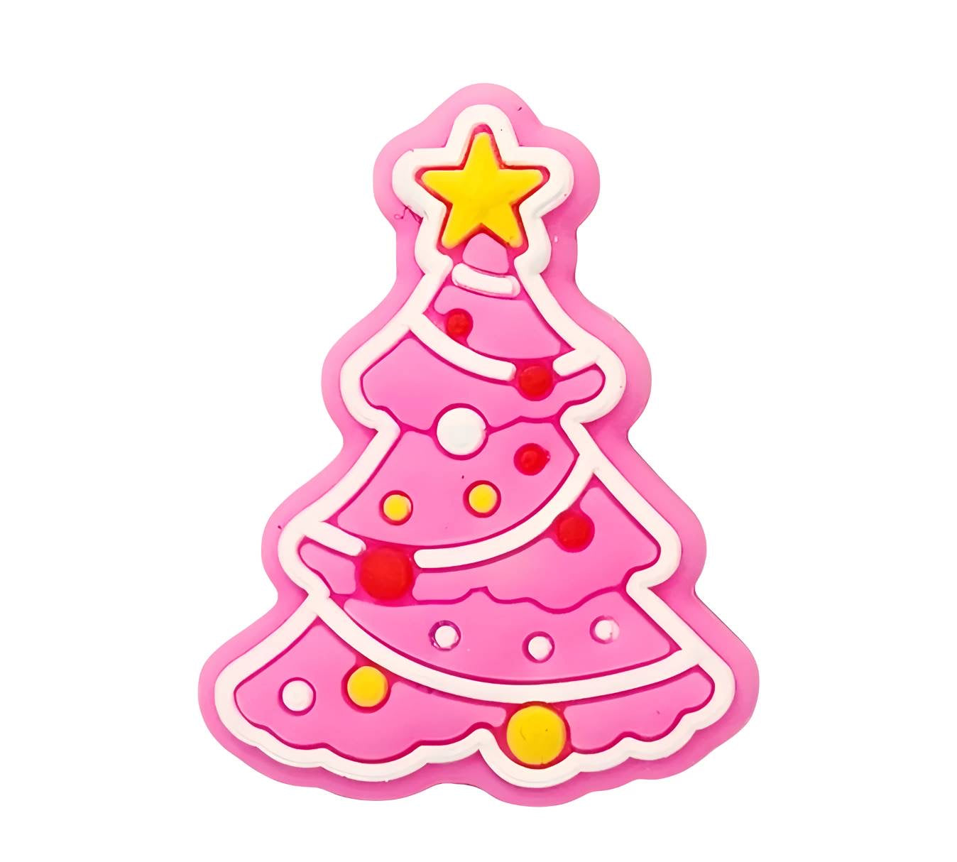 Hot Pink Tree Focal Beads