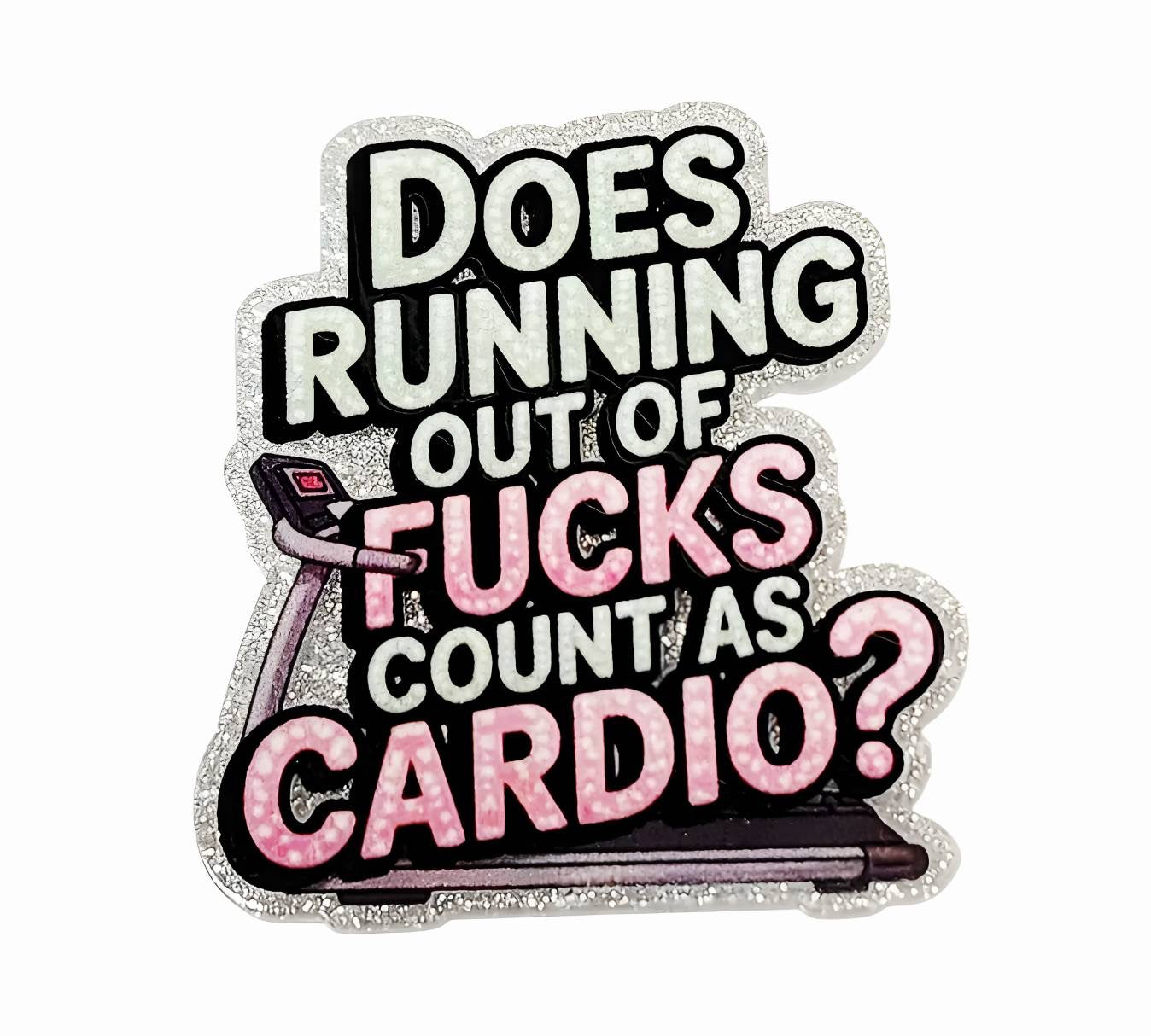 Cardio ~ Acrylic Flatbacks (Exclusive Bailey's Beads Design)