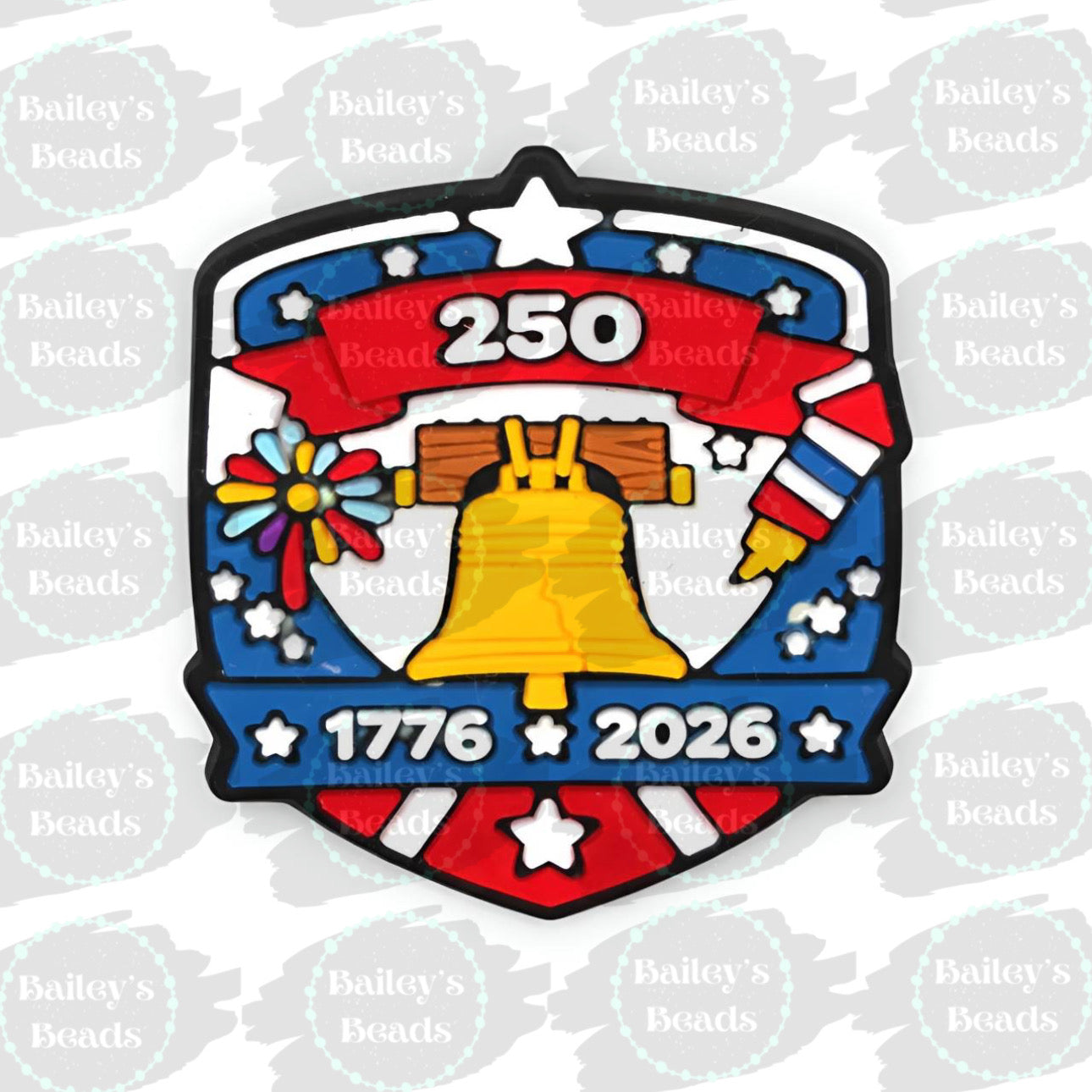 250 Silicone Focal Bead (Exclusive Design by Bailey's Beads)