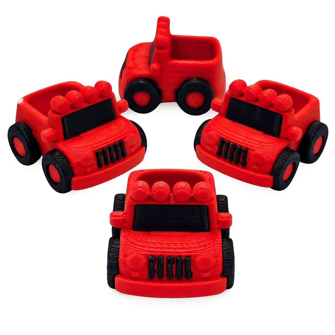 Red 3D Printed Jeep Beads (Not Silicone)
